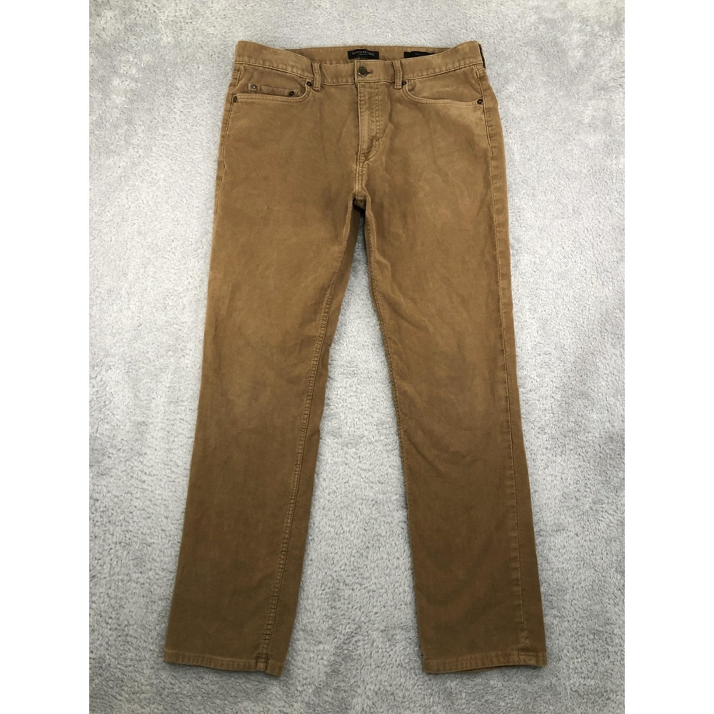 Banana Republic Traveler Jeans Mens 35x31 (Tag 34x32) Brown Slim Fit Pants